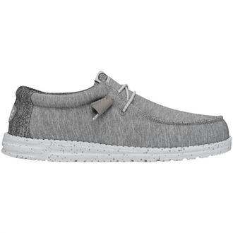 Hey Dude Mens Wally Sport Knit Slip On Shoes In Knit Grey