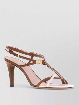 Fendi nappa leather sandals open toe slingback