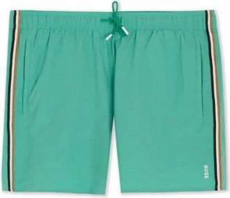 HUGO BOSS Beachwear, male, Green, 2XL, Iconic Green Swimshorts