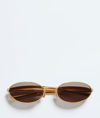 Bottega Veneta Occhiali Da Sole Ovali Sardine - Bottega Veneta