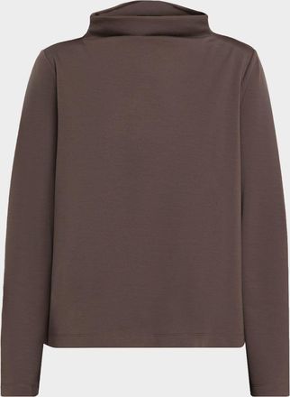 Eileen Fisher Funnel-Neck Lightweight Ponte Top
