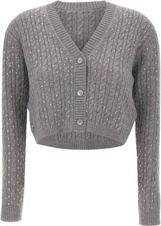 Max Mara Thames Cardigan - Dames - Vesten - Grijs - M - Wol - Truien & Vesten