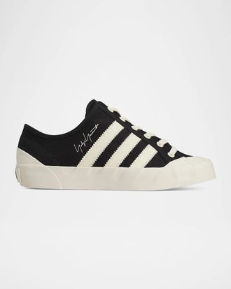 Yohji Yamamoto Men & apos;s Adria Textile and Leather Low-Top Sneakers