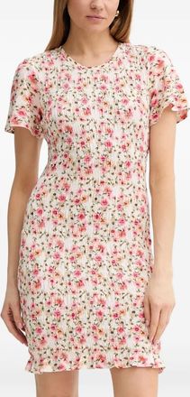 Guess Co Abito midi a fiori - Bianco