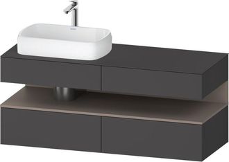 Duravit Qatego Consola Mueble Bajo Lavabo, 2 Extensiones, 2 - Duravit