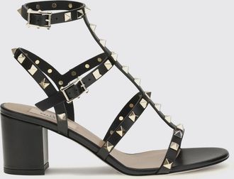 Valentino Garavani Sandali Rockstud T-strap in pelle di vitello con tacco medio