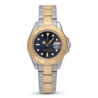 Rolex Pre-owned Rolex Yacht-Master Automatic Chronometer Blue Dial Mens Watch 169623 BLSO