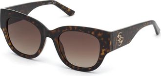 Guess Gu 7680 Zonnebril - Dames - Zonnebrillen - Bruin - 50 MM - Accessoires