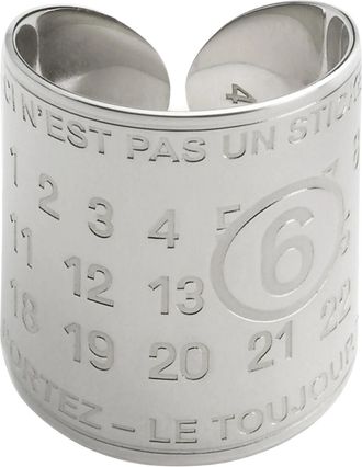 Maison Margiela Souvenir Sticker Wide Band Ring
