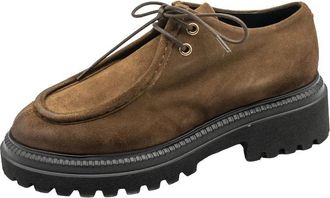 Halmanera Rue Velour Texas - Dames - Veterschoenen - Bruin - 40 EU - Su&egrave;de - Schoenen