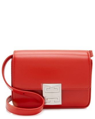 Givenchy Red Calfskin 4G Small Shoulder Bag (Authentic Pre-Loved)