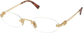 Miu Miu Glasses, female, Yellow, Size: 51 MM Stylish Eyeglasses in Black Color