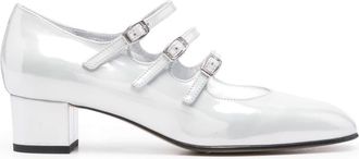 Carel 40mm Kina Mary Jane shoes - women - Calf Leather/Calf Leather/Calf Leather - 39.5 - Silver