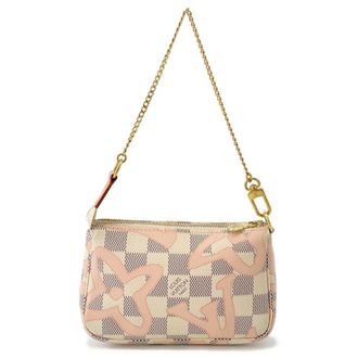Louis Vuitton Damier Azur Pink Damier Azur Pochette Pouch (Pre-Owned)