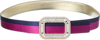 Roger Vivier Centure Pilgrim Satin Belt