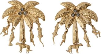 Jacquemus Les Boucles Palmier Oorbellen - Dames - Oorbellen - Geel - ONE Size - Accessoires