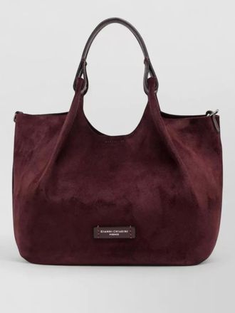 Gianni Chiarini dua tote bag suede finish dual handles