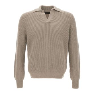 Gran Sasso Heren, Tops, Beige, Maat: S Wol