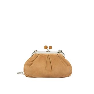 Max Mara Clutches, female, Brown, ONE SIZE, Brown Pasticcino Small Clutch Bag