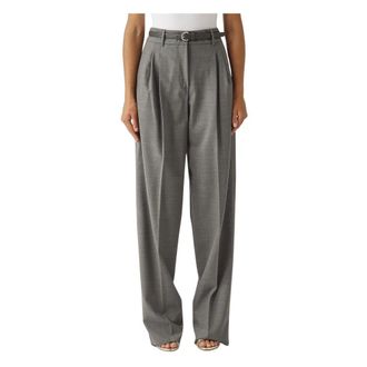 Max Mara Dames, Broeken, Grijs, Maat: S