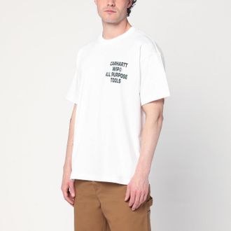 Carhartt Work in Progress S/S Cross Screw T-Shirt bianca
