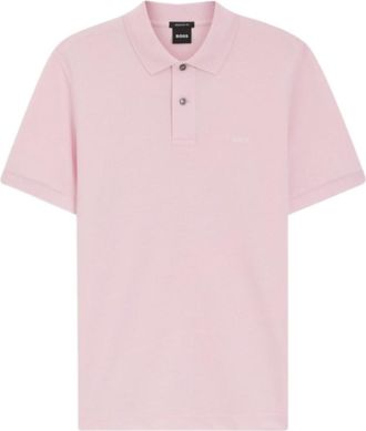 HUGO BOSS Pink Contrast Trim Polo
