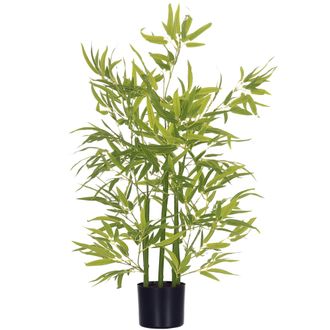 OEM Bamb&uacute; Artificial 90 Cm Con Maceta Y Ca&ntilde;as Realistas &Aacute;rbol Sint&eacute;tico Interior Para Decoraci&oacute;n De Hogar &Oslash;15x90 Cm Verde