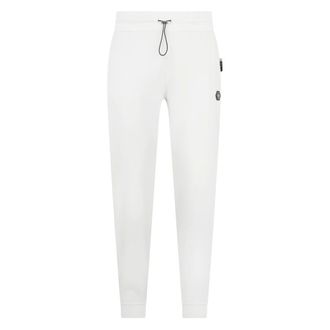 Philipp Plein Broeken, Heren, Beige, M, Katoen, Joggingbroek Racing