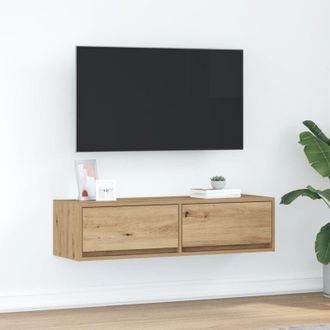 vidaXL Vidaxl - Mobile tv con cassetto rovere artigianale 100 x 31 x 25.5 cm