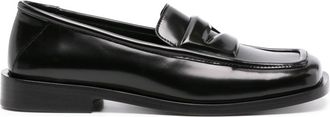 The Attico High-Shine Leather Loafers - Womens - Calf Leather