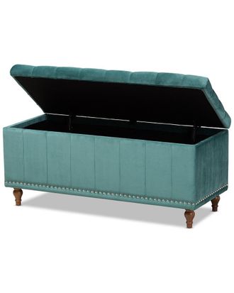 Baxton Studio Dnu Baxton Studio Kaylee Button-Storage Ottoman Bench