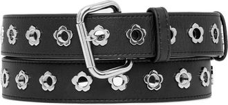 Kenzo floral-eyelet buckle belt - Black