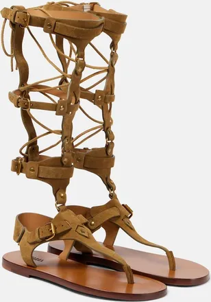 Isabel Marant Sandali gladiatore Nensi in suede