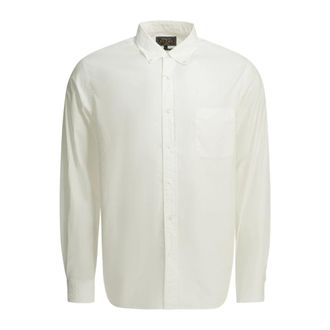Beams Plus BD Oxford - Heren - Zakelijke Overhemden - Wit - XL - Katoen - Overhemden