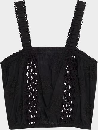 Ramy Brook Misha Embroidered Coverup Top