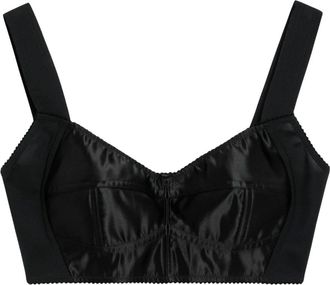 Dolce & Gabbana Satijnen top - Dames - Tops - Zwart - Maat: L Satijn