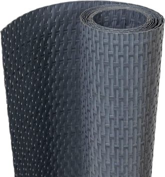 vidaXL Toldo Para Balc&oacute;n Rat&aacute;n Sint&eacute;tico Gris Antracita 600x100 Cm Vidaxl