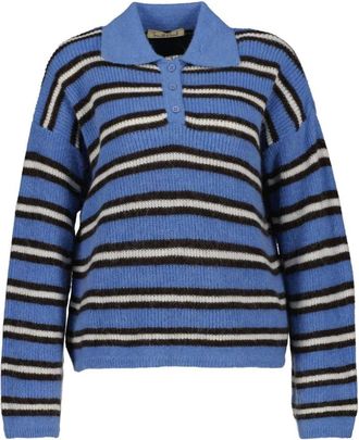 Smith & Soul Tops, Dames, Blauw, XS, Polo Shirts