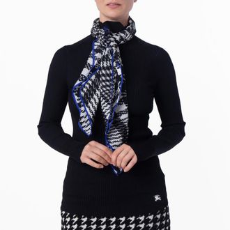 Burberry Scarf Rib Knit Sweater, Size Large