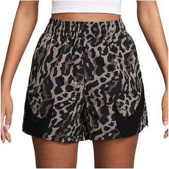 Nike Sportswear Trend Woven Heritage All Over Print Shorts Womens Shorts Black/Black : LG (US 12-14), Nylon