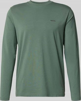 HUGO BOSS Regular Fit Langarmshirt aus Baumwoll-Mix Modell TEE LONG in Lind, Größe XXXL