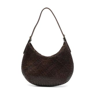 Dragon Diffusion Shoulder Bags, female, Brown, Size: ONE SIZE Luna Mezza Handwoven Shoulder Bag