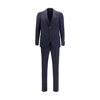 Lardini Fleece Wool Two-Piece Mens Suit