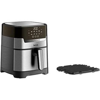 T-fal Ey505d Easy Fry & Grill Freidora De Aire Caliente, Tecnolog&iacute;a 2 En 1 (air Fryer Y Grill), Pantalla Digital, 4,2 Litros Para 6 Porciones, 8 Programas D