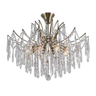 Netlighting Stylized Flush Ceiling Light Antique Bronze 2 Light E14
