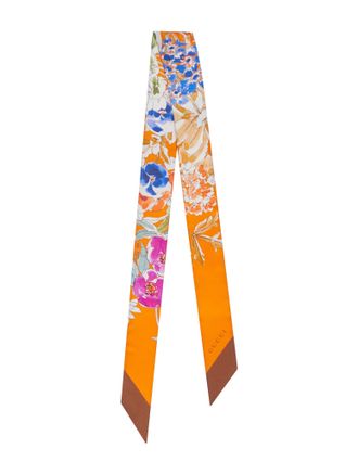 Gucci PRINTED SILK TWILL RIBBON - Gucci - Woman