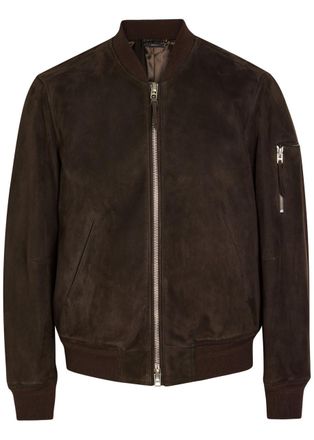 Tom Ford Suede Bomber Jacket - Chocolate - 50 (IT50 / L)