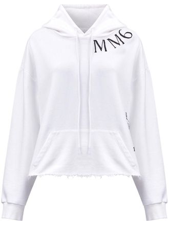 Maison Margiela Felpa con cappuccio - Bianco
