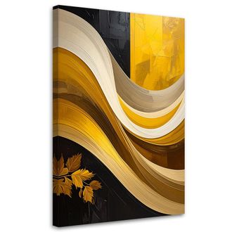 Feeby Cuadro Sobre Lienzo, Abstracci&oacute;n Ondas Imitaci&oacute;n Pintura, 80x120