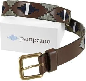 Pampeano Tornado Belt in Brown/navy/white/grey at Nordstrom, Size 32